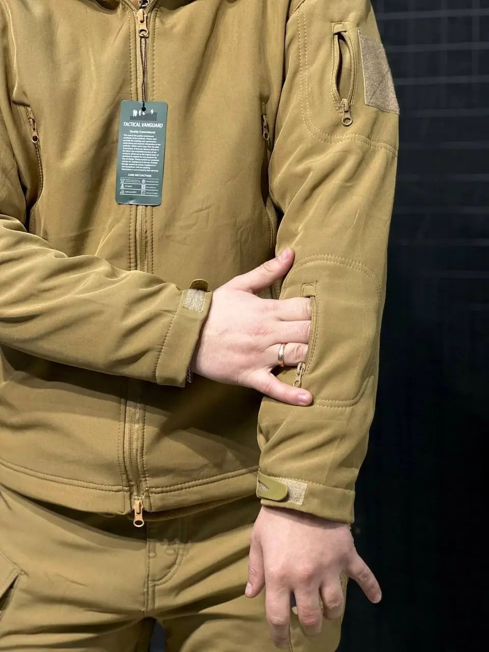 Куртка софтшел Койот Soft Shell на флісі, L