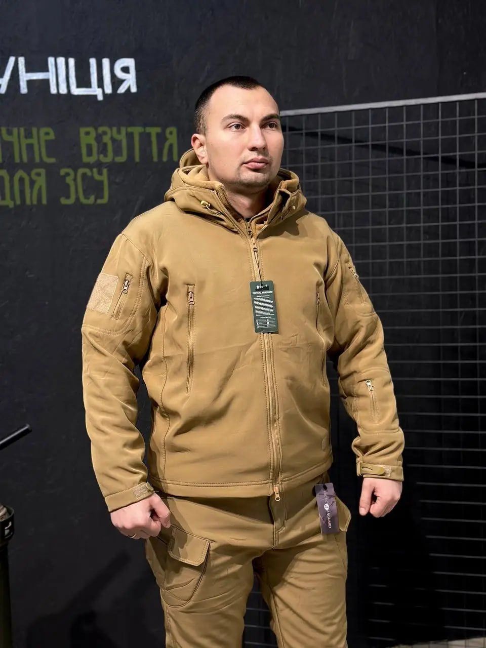 Куртка софтшел Койот Soft Shell на флісі, L
