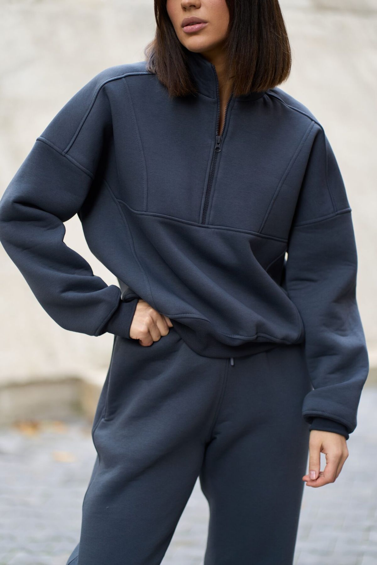 Теплий жіночий костюм на флісі Lumina Fleece графіт