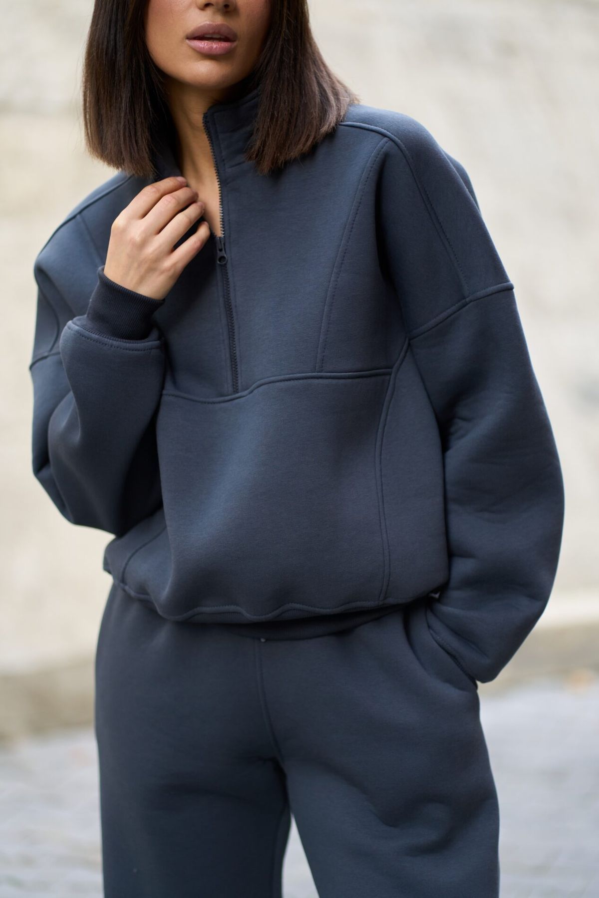 Теплий жіночий костюм на флісі Lumina Fleece графіт