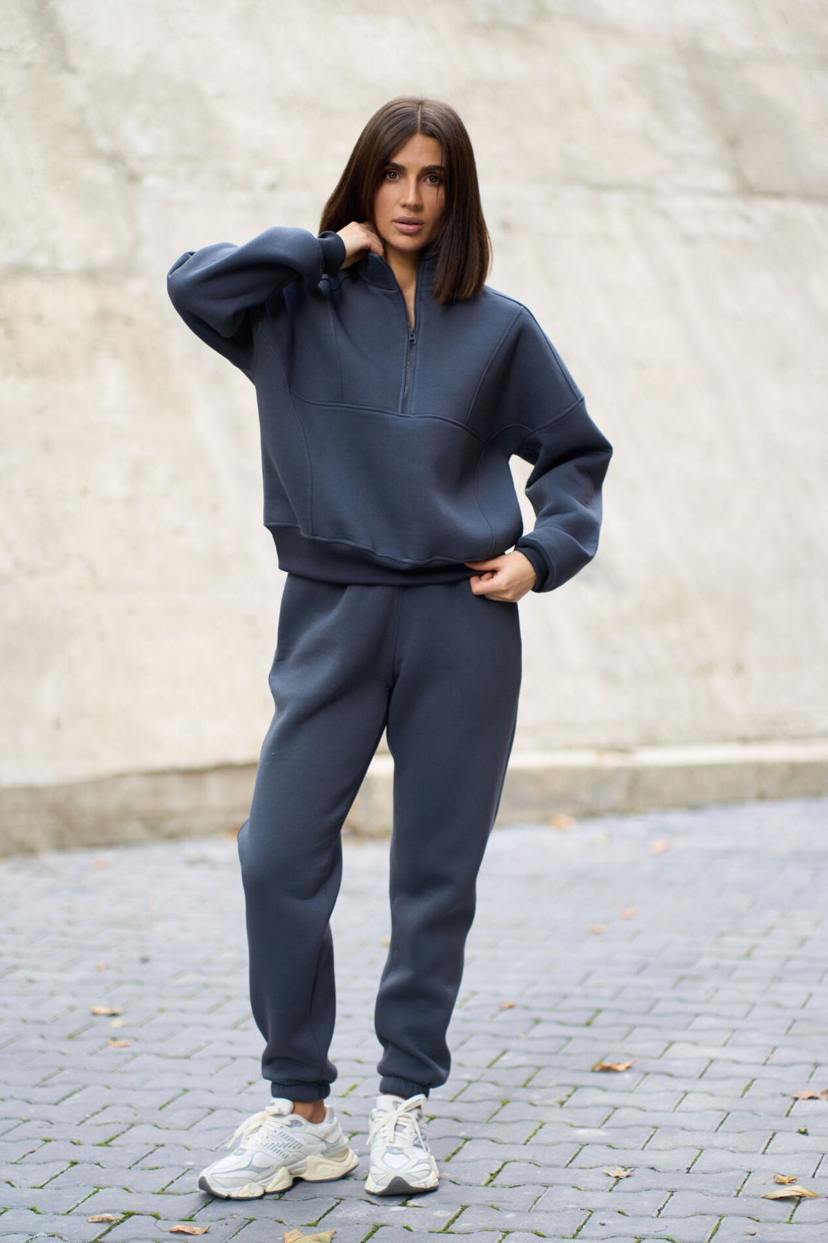 Теплий жіночий костюм на флісі Lumina Fleece графіт
