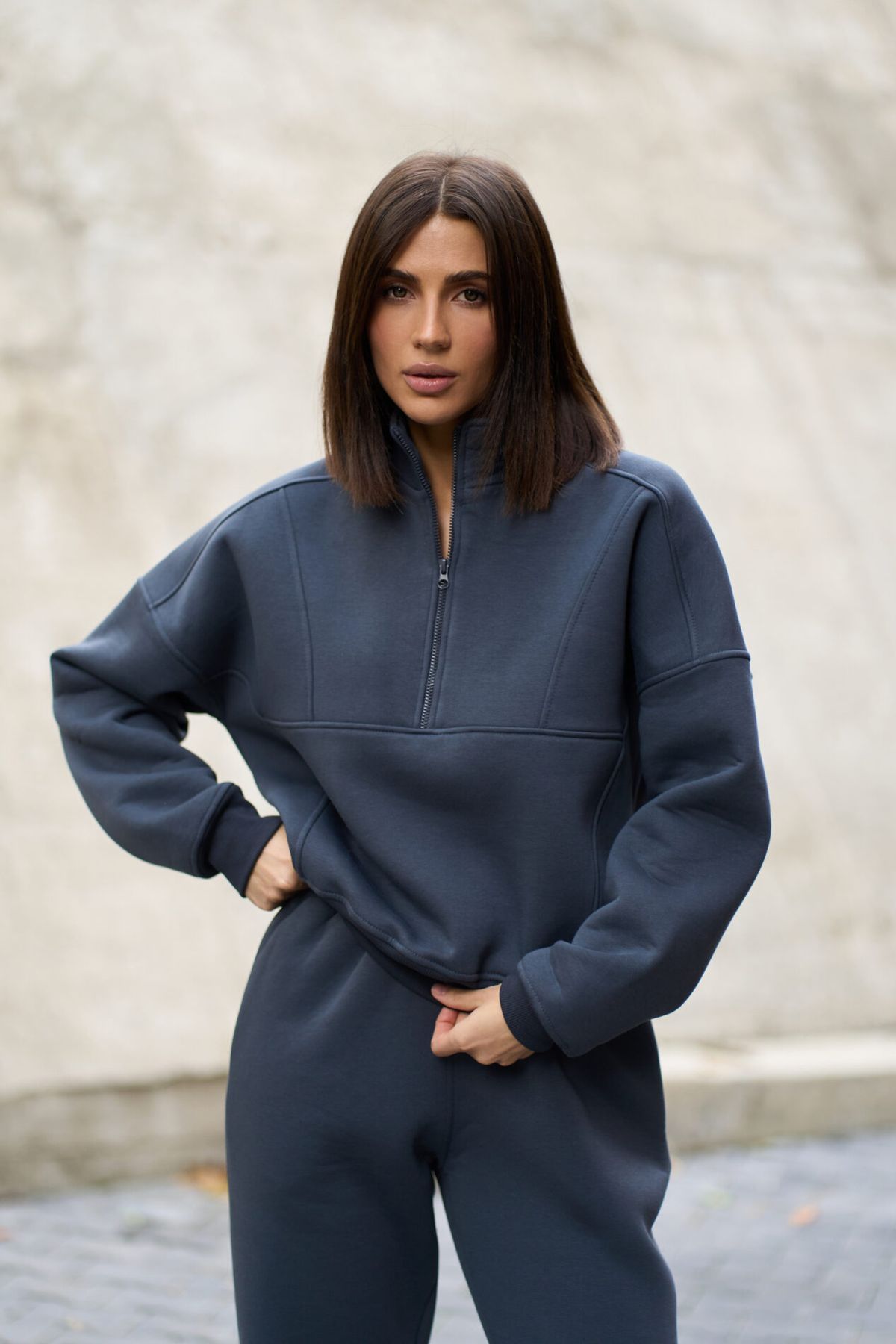 Теплий жіночий костюм на флісі Lumina Fleece графіт