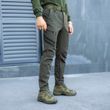 Штани Pobedov Softshell Static хакі на флісі