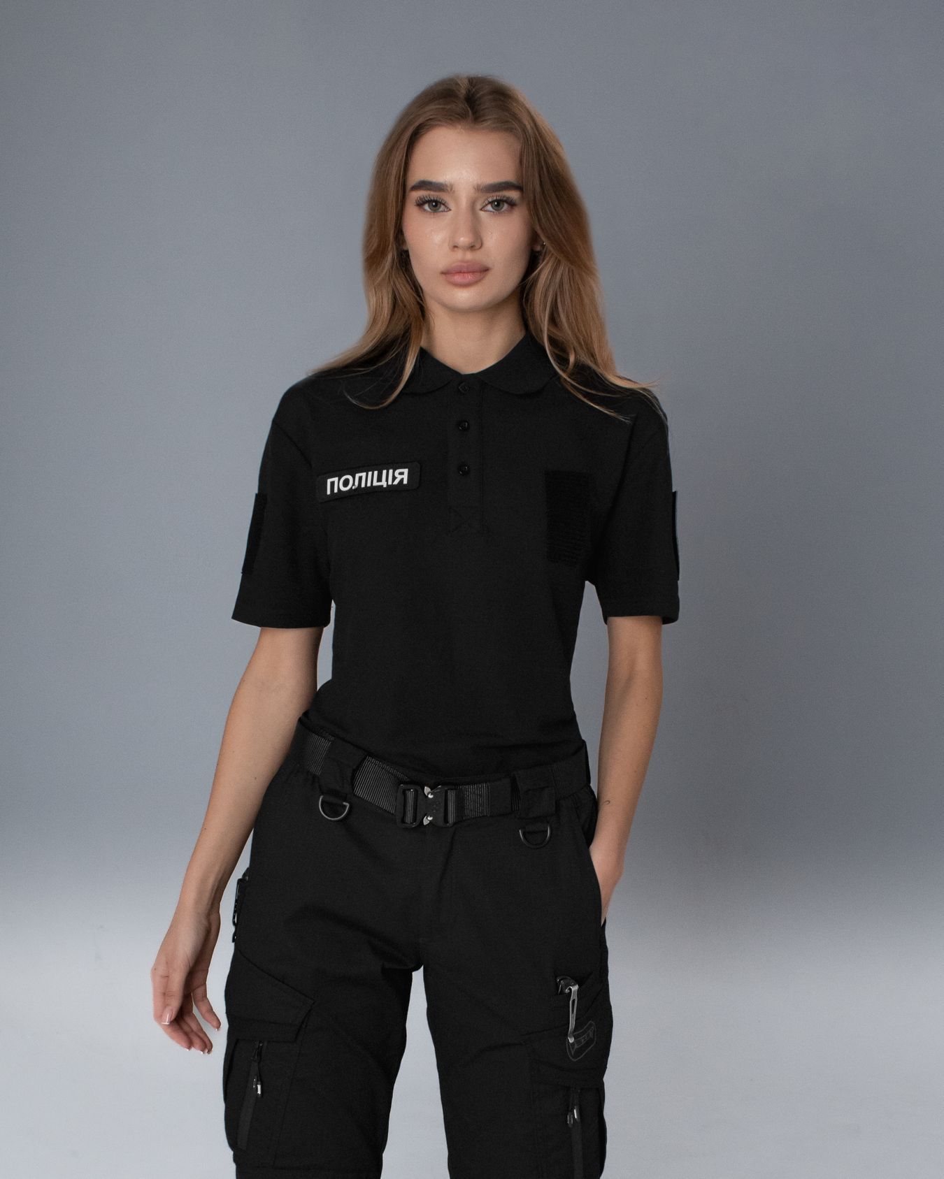 Футболка поло жіноча тактична BEZET чорна, 3XL