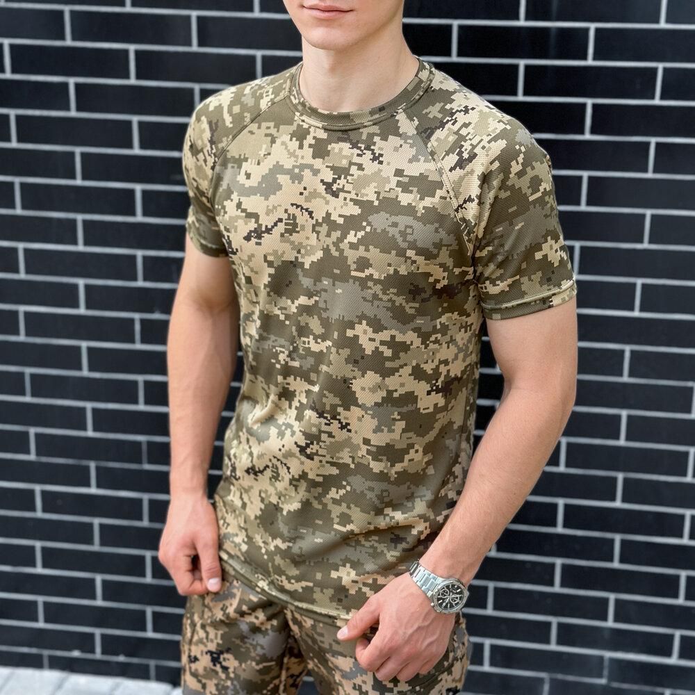 Футболка Pobedov швидкосохнуча Ergo піксель, S