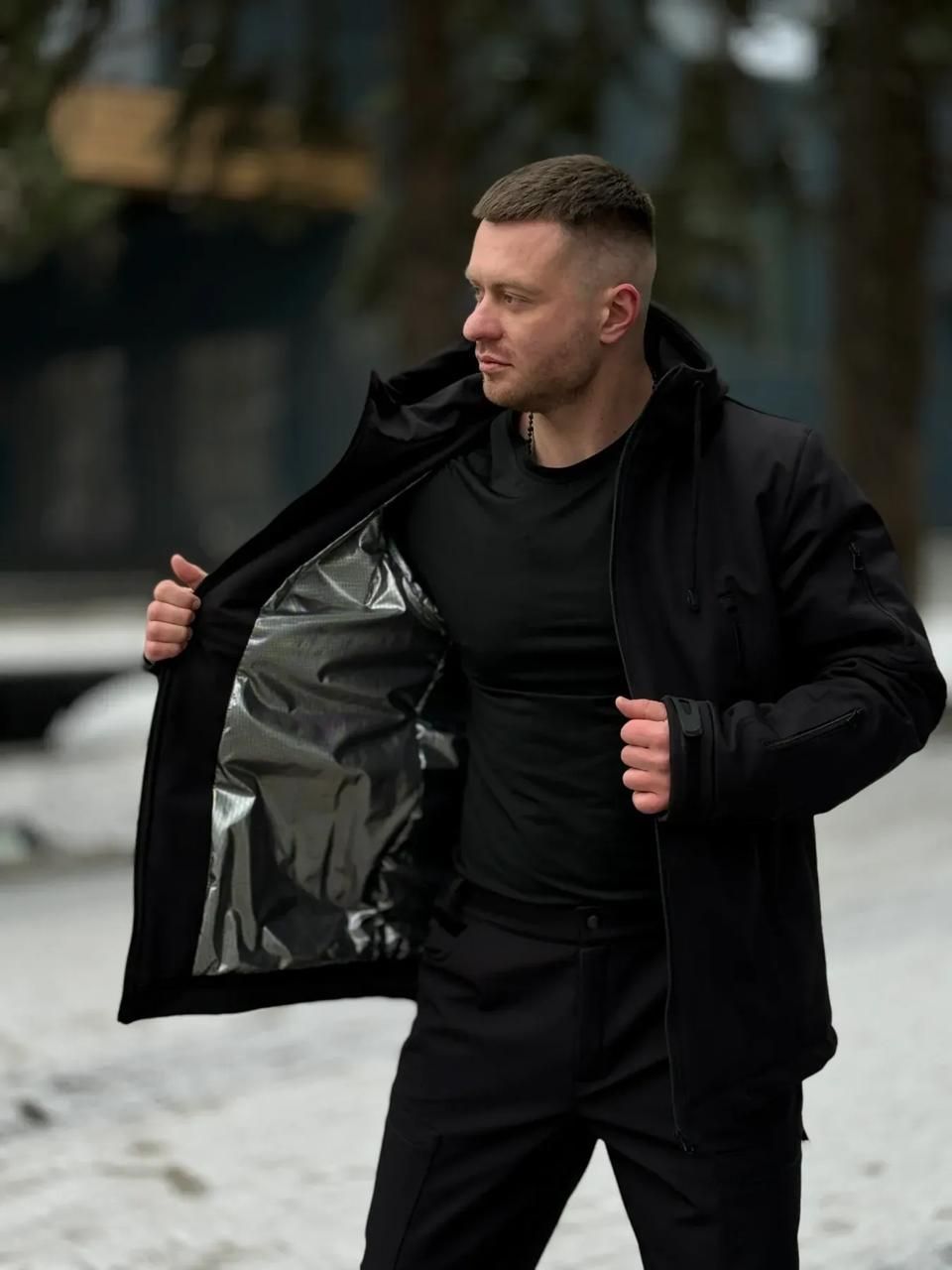 Зимовий костюм Softshell Omni-Heat чорний, M