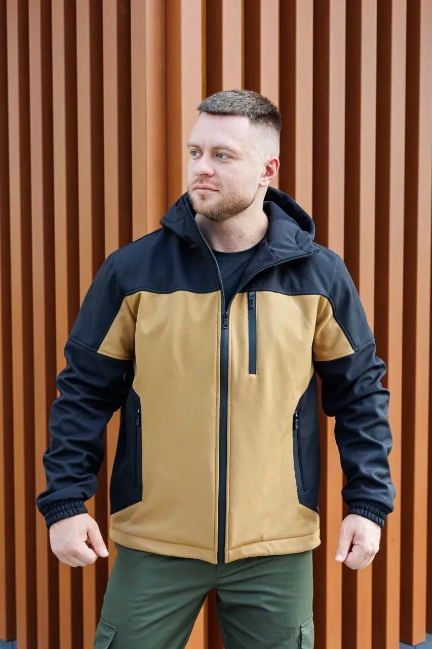 Чоловіча куртка outdoor Softshell софтшелл койот