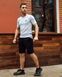 Футболка однотонная серая с прапором
